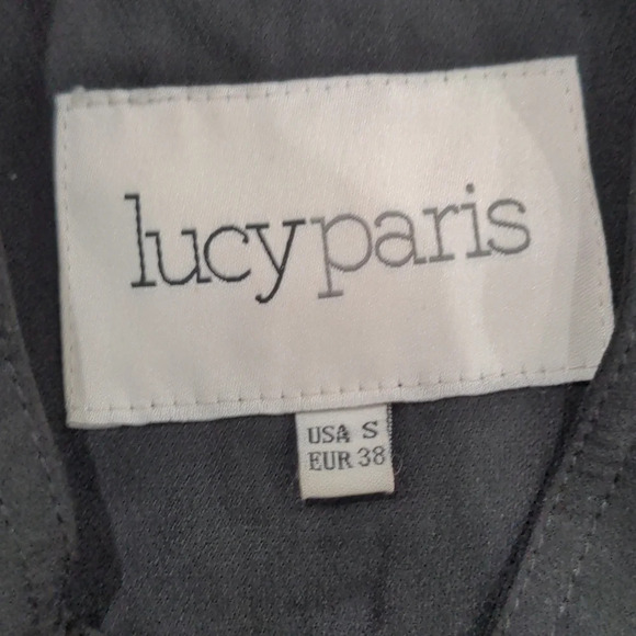 Lucy Paris black net coat mini dress size small - Picture 12 of 13